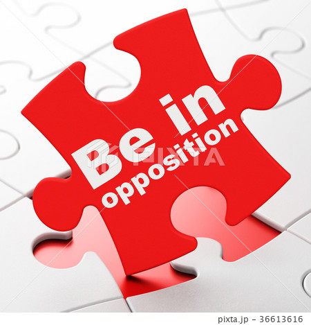 Political concept: Be in Opposition on puzzle 36613616