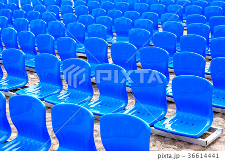 Blue Seats In A Row Blue Seats In A Row 36614441