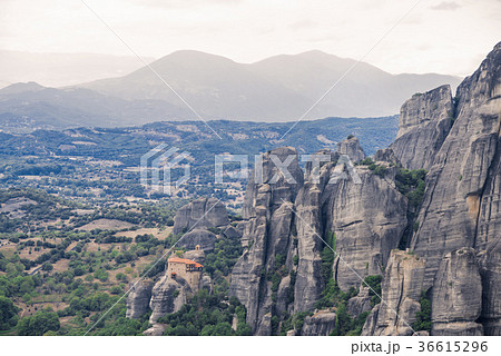 Landscape of monasteries of Meteora in Greece  36615296