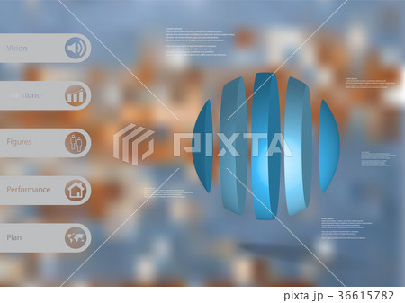 3D illustration infographic template 36615782