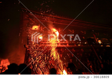 お水取り　お松明 36618809