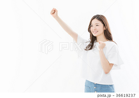 応援　女性 