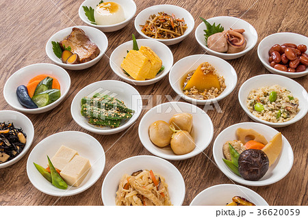 和食　ご飯のおかず集　Side dishes of rice japanese food 36620059