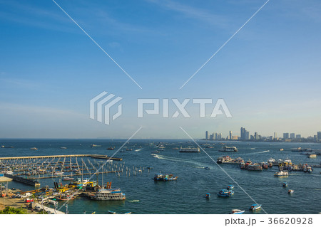 Pattaya city   in morning time ,  Thailand 36620928