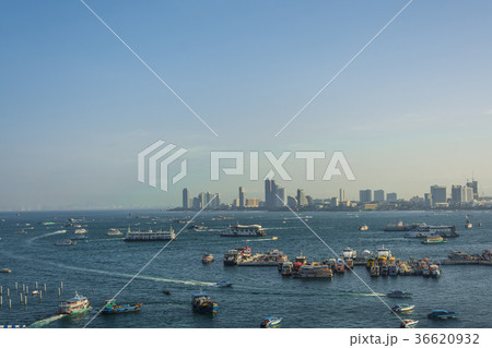 Pattaya city   in morning time ,  Thailand 36620932