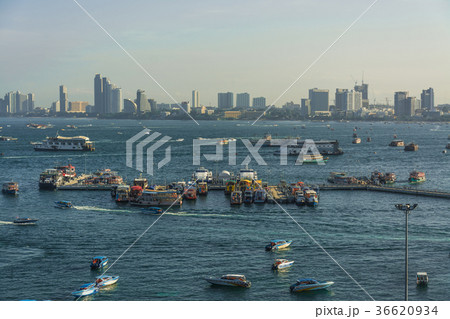 Pattaya city   in morning time ,  Thailand 36620934