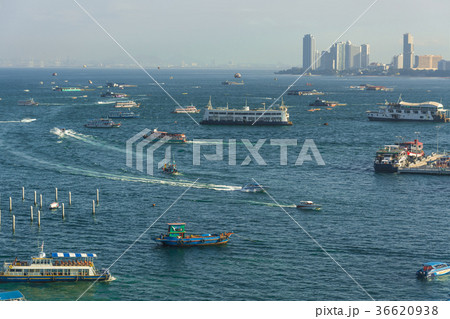 Pattaya city   in morning time ,  Thailand 36620938