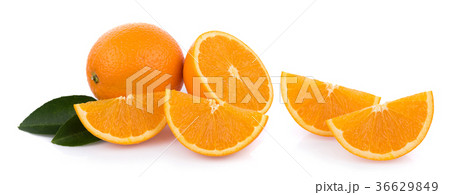 fresh orange isolated on white background 36629849