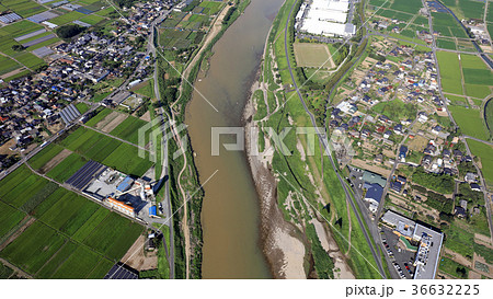 空撮　2017年8月30日撮影_九州北部豪雨後の筑後川 36632225