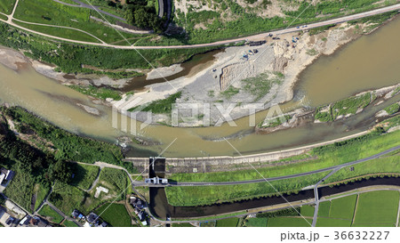 空撮　2017年8月30日撮影_九州北部豪雨後の筑後川 36632227