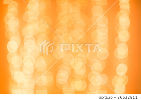 Christmas garland. Colorful Yellow Bokeh 36632811