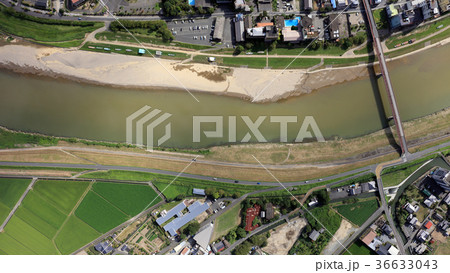 空撮 2017年8月31日撮影_九州北部豪雨後の筑後川 空撮 2017年8月31日撮影_九州北部豪雨後の筑後川 36633043