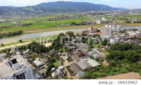 空撮 2017年8月31日撮影_九州北部豪雨後の筑後川 空撮 2017年8月31日撮影_九州北部豪雨後の筑後川 36633062