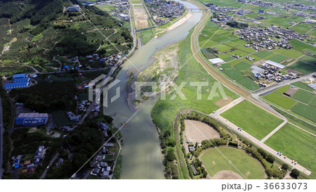 空撮　2017年8月31日撮影_九州北部豪雨後の筑後川 36633073