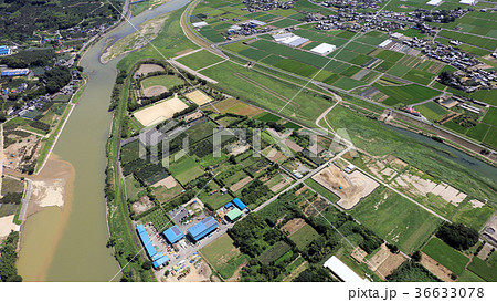 空撮 2017年8月31日撮影_九州北部豪雨後の筑後川 空撮 2017年8月31日撮影_九州北部豪雨後の筑後川 36633078