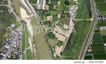 空撮　2017年8月31日撮影_九州北部豪雨後の筑後川 36633089
