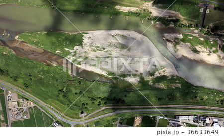 空撮 2017年9月2日撮影_九州北部豪雨後の筑後川 空撮 2017年9月2日撮影_九州北部豪雨後の筑後川 36633649