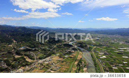 空撮 2017年9月2日撮影_九州北部豪雨後の筑後川 空撮 2017年9月2日撮影_九州北部豪雨後の筑後川 36633658