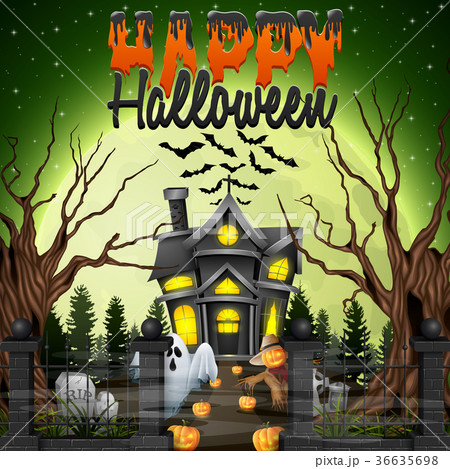 Scary Halloween background Scary Halloween background 36635698
