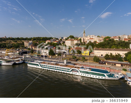 Belgrade cityscape from Sava river 36635949