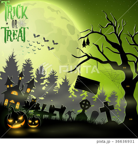 Halloween party scary background 36636931