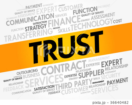 TRUST word cloud collage 36640482