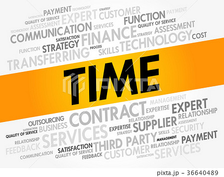 Time word cloud collage 36640489