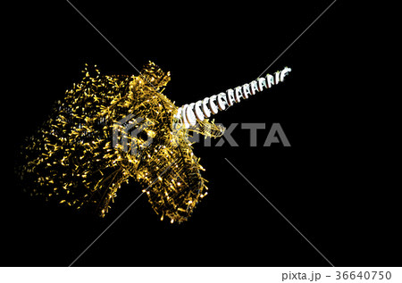 head of unicorn docoration at night head of unicorn docoration at night 36640750