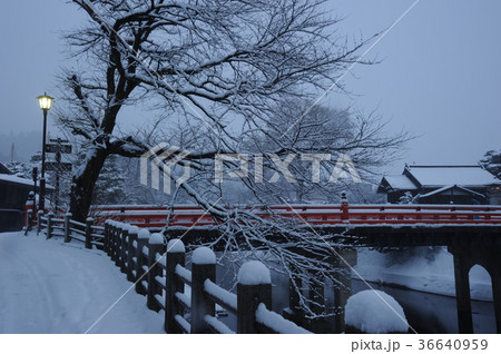 高山雪景色 36640959