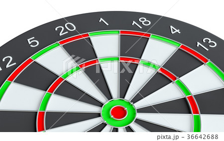 Dart board, isolated Dart board, isolated 36642688