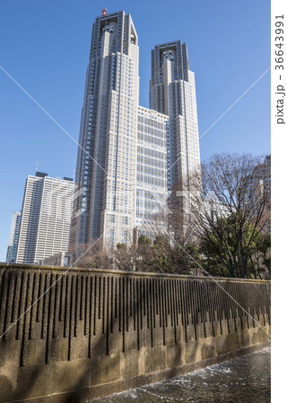 新宿白糸の滝と都庁第一本庁舎 新宿白糸の滝と都庁第一本庁舎 36643991