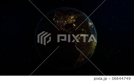 3D rendering planet Earth from space 36644749