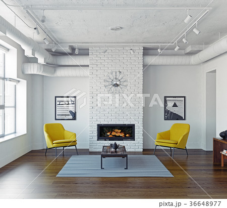 Modern living room interior 36648977