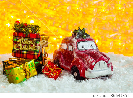 Christmas holiday, miniature car Christmas holiday, miniature car 36649359