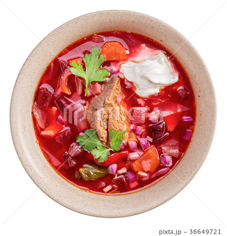 Borscht isolated above 36649721
