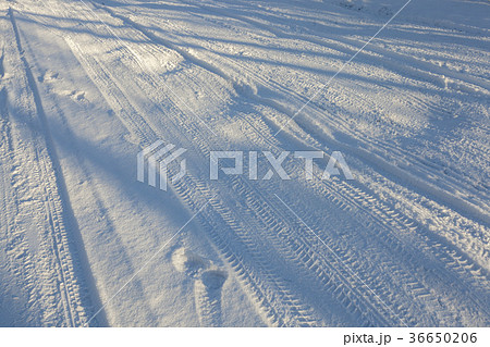 Road under the snow Road under the snow 36650206