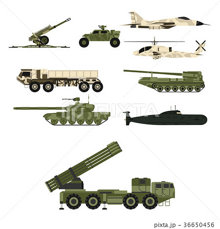 Military army transport technic vector war tanks Military army transport technic vector war tanks 36650456