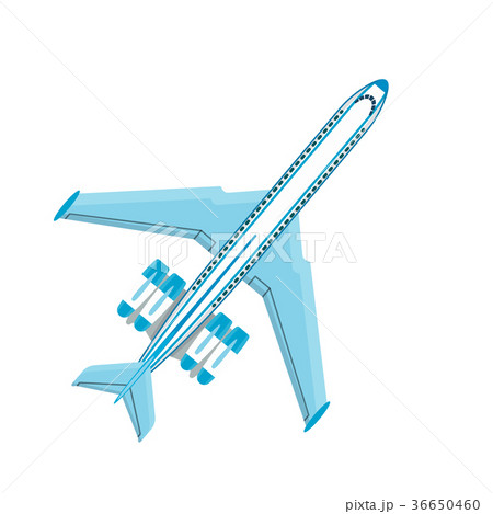 Vector airplane illustration plane top view and Vector airplane illustration plane top view and 36650460