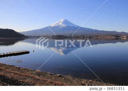 雪景色の富士山 雪景色の富士山 36651351