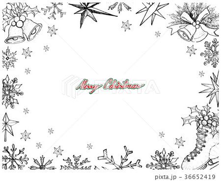 Lovely Merry Christmas Items Frame 36652419