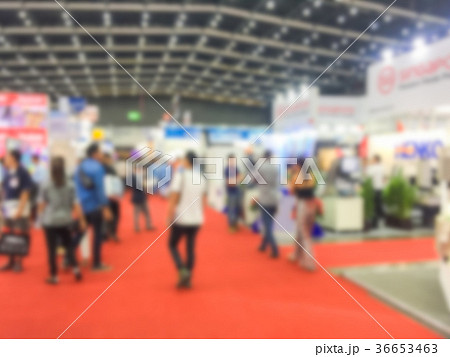 Blur image of a exhibition . 36653463