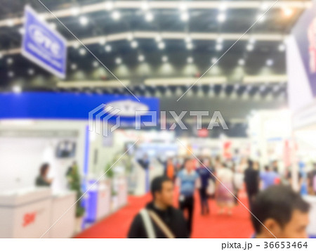 Blur image of a exhibition . 36653464