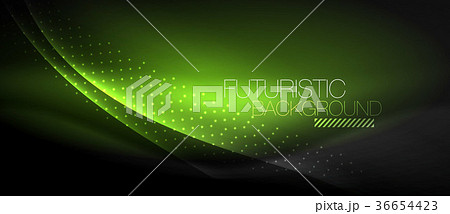 Shiny color smooth elegant neon wave 36654423