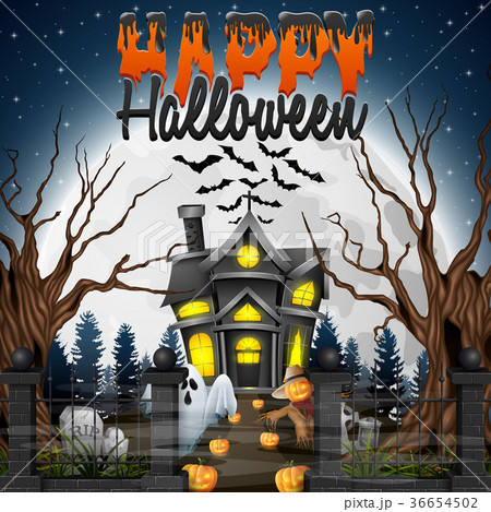 Scary Halloween background 36654502