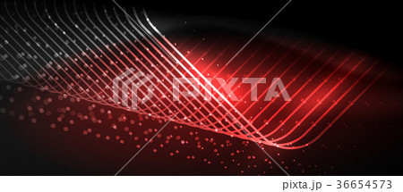 Neon glowing techno lines Neon glowing techno lines 36654573