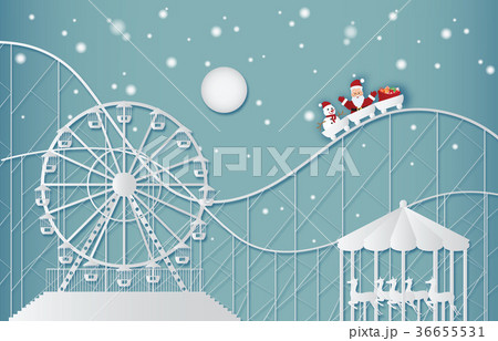 Happy new year and Merry christmas on amusement Happy new year and Merry christmas on amusement 36655531