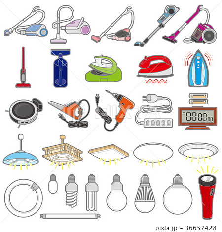 様々な電化製品のイラスト / 生活 36657428