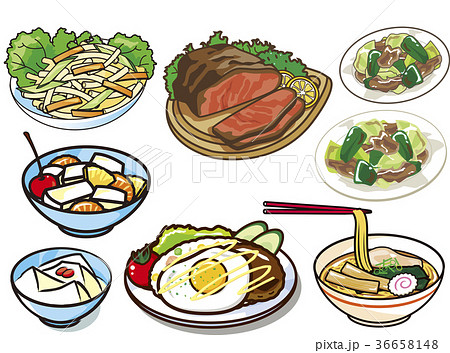 料理6のイラスト素材