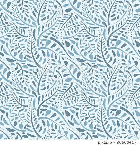 スタイリッシュ植物パターン シームレスのイラスト素材