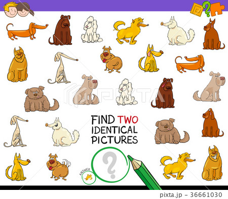 find two identical pictures activity with dogs find two identical pictures activity with dogs 36661030
